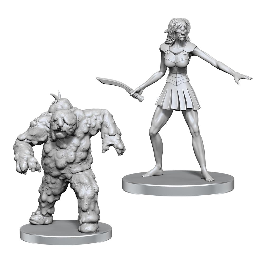WizKids Pathfinder Battles Deep Cuts Mudwretch and Buso Miniatures - Collectible Display | Plastic | Grey