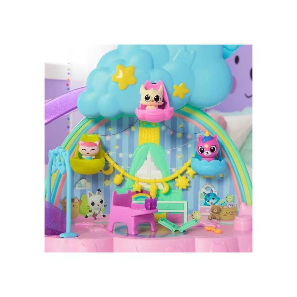 Gabby’s Dollhouse Kitty Care Ear Purrfect Playroom - 17-Piece Nursery Playset with Gabby Figure & Baby Kitties 4