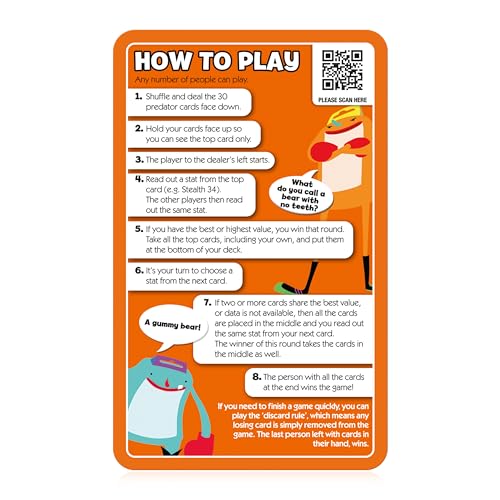 Top Trumps Deadliest Predators Kartenspiel – Lehrreiches Wildtier-Kampfspiel mit Weißem Hai, Komodowaran und Königskobra 10