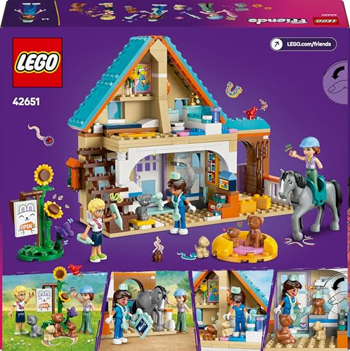 LEGO Friends Horse and Pet Vet Clinic Toy - 428-Piece Playset for Ages 7+ 11