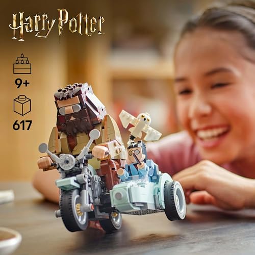 LEGO Harry Potter Hagrid &amp; Harrys Motorradfahrt – Baubares Fahrzeug-Spielset für Kinder ab 9 Jahren 3