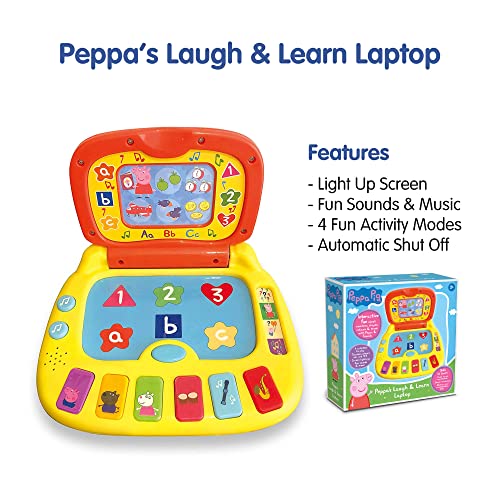 Peppa Pig PP02 Laugh & Learn Laptop - Educational Electronic Toy for Toddlers 2+ 9