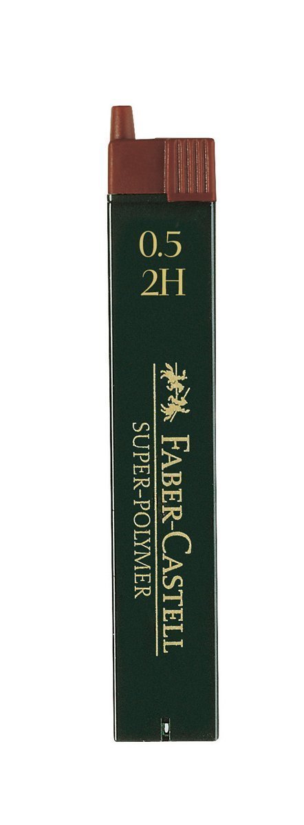 Faber-Castell Super-Polymer Fineline Leads - 0.50mm 2H Hardness | 12 Count