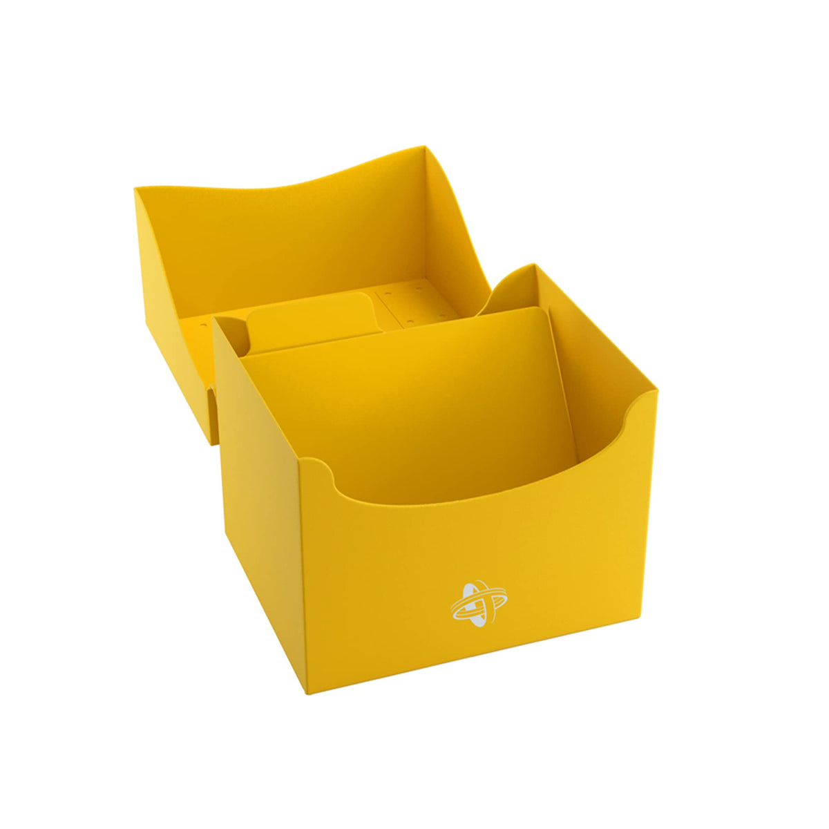 Gamegenic Side Holder 100+ XL Deck Box - Yellow | Holds 100 Double-Sleeved Cards | Self-Locking Lid 3