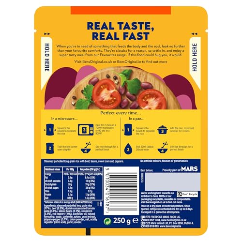 Ben's Original - Favourites Chili con Carne Hackfleisch &amp; Gemüse Mikrowellen-Reisgericht (6x 250g) 7