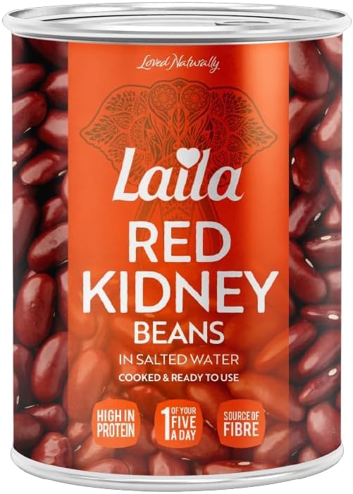 LAILA Canned Red Kidney Beans - 400g | High in Protein & Fibre | Ready to Eat 1