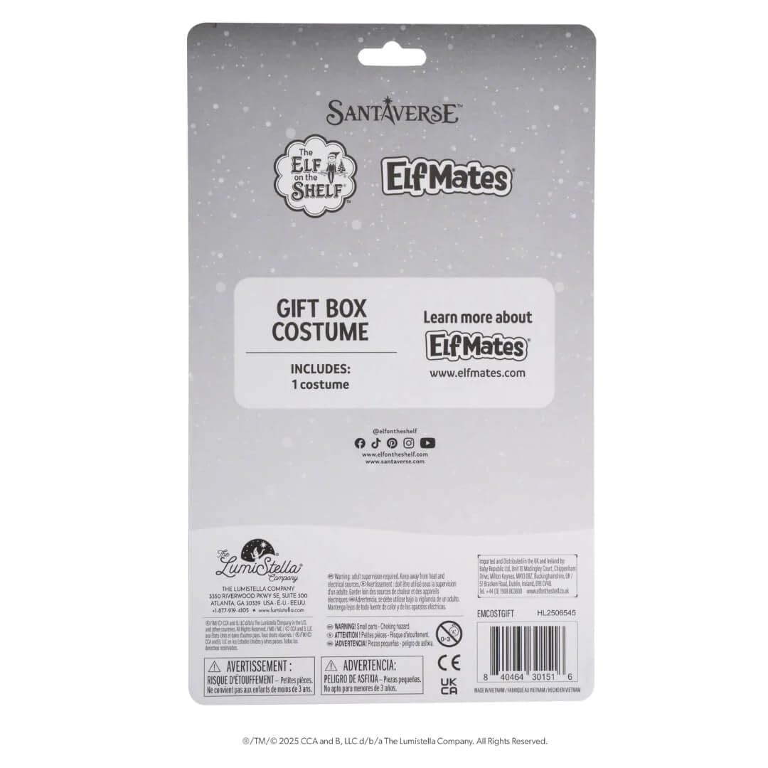 The Elf on the Shelf Elf Mates Costume - Felt Gift Box Accessory for 3+