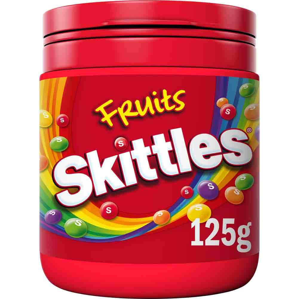 Skittles Fruits Chewy Sweets Bulk Box - 7 Bottles of 125g Each, Vegan Candy for Parties 3