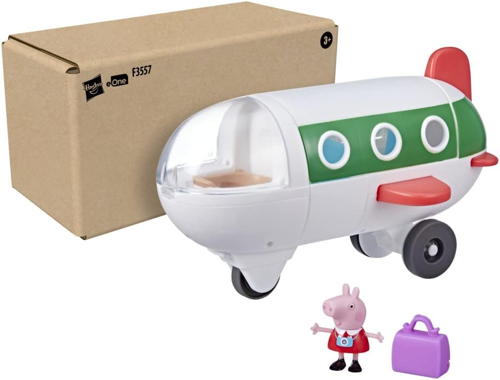 Peppa Pig F3557 Adventures Plane Playset - Rolling Vehicle with Peppa Figure, Ages 3+