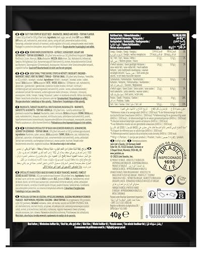 Jack Link's Beef Jerky Teriyaki, Box of 12 x 40 g, High Protein Dried Meat Snack 8