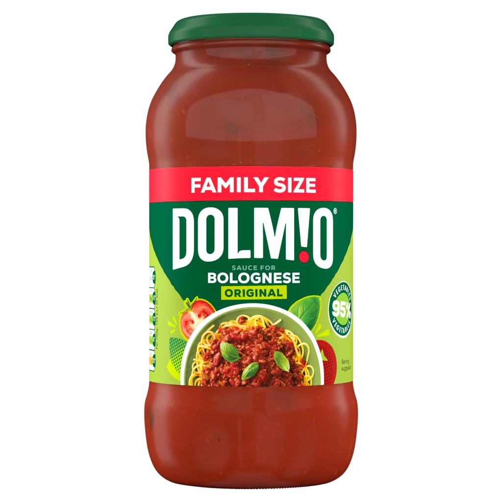 Dolmio Bolognese Original Pasta Sauce - Family Size | 675g Jar | Contains 1 of 5 a day