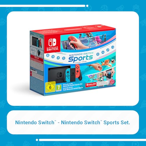 Nintendo Switch (Neon Red/Neon Blue) with Switch Sports Pre-Installed & 12-Month Online Membership 8