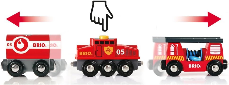 BRIO World Fire & Rescue Train Set - Compatible with BRIO Railway Systems 5