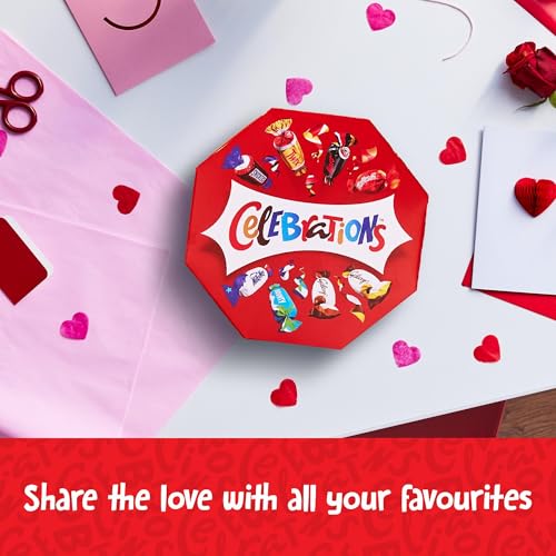 Celebrations Bulk Chocolate Box, 950g - Assorted Mini Chocolate Bars & Biscuits Gift Box 12