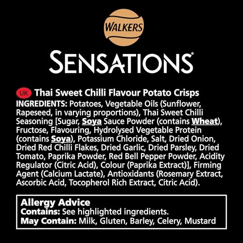 Sensations Thai Sweet Chili Flavour Chips zum Teilen, Beutel, 150 g 6