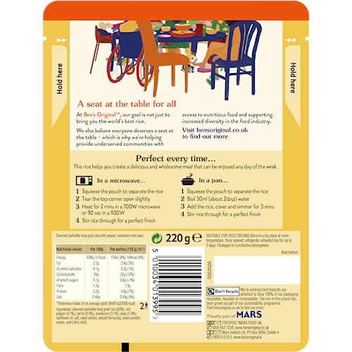 Ben's Original Golden Vegetable Mikrowellenreis - 6 x 220 g Beutel 7