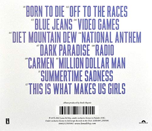 Born to Die – Lana Del Rey Debütalbum auf CD 3