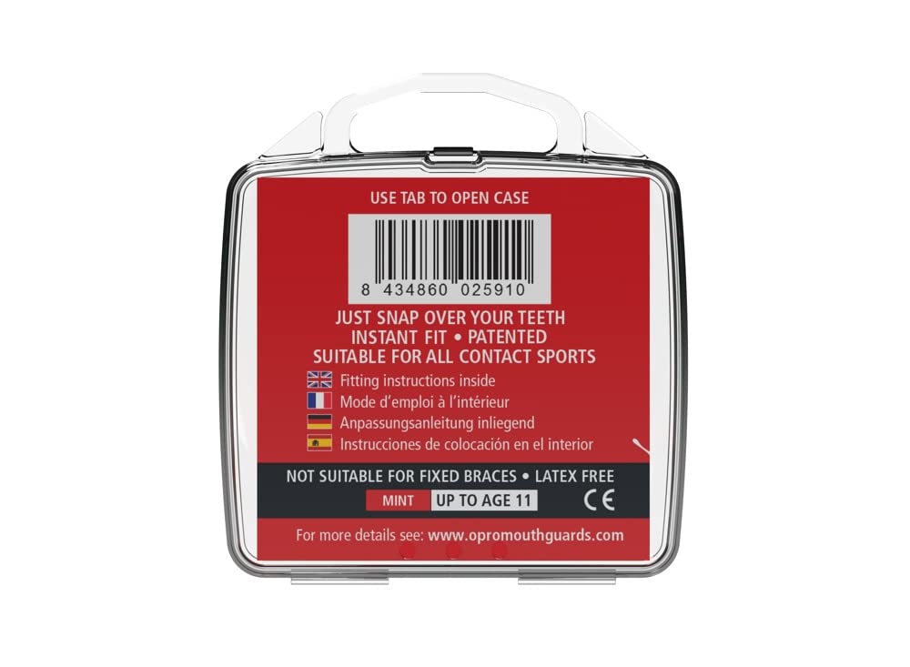 Opro Snap Fit Junior Mouthguard - Mint Green 6