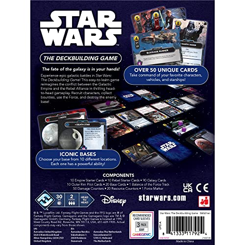 Fantasy Flight Games Star Wars: The Deck-Building Game Strategy Card Game 5