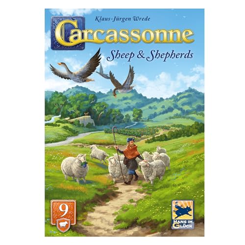 Hans im Glück Carcassonne: Sheep & Shepherds Expansion 9 Refresh | 5 Players | Ages 7+ 2