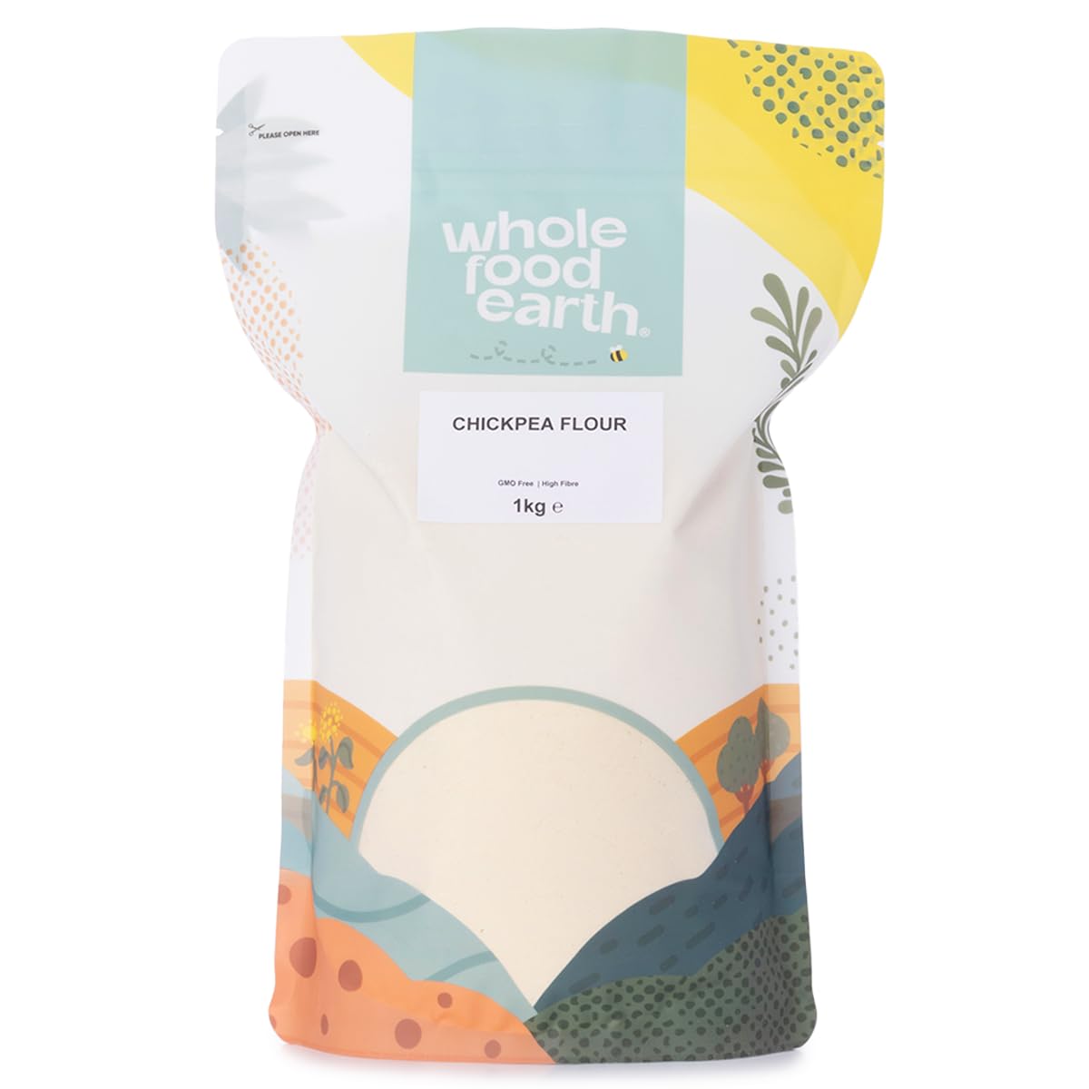 Wholefood Earth Chick Pea Flour - 1 kg | GMO Free | High Fibre