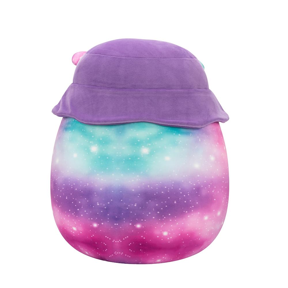 Squishmallows 20-Inch Daxxon the Purple Alien Plush - Ultrasoft Galaxy Print with Bucket Hat 3