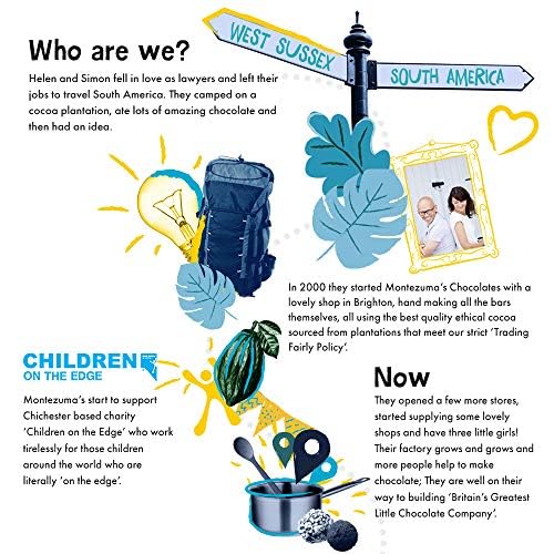 Montezuma's Space Hopper Milchschokoladenriegel mit Orange, 35 % Kakao, glutenfrei, 90 g