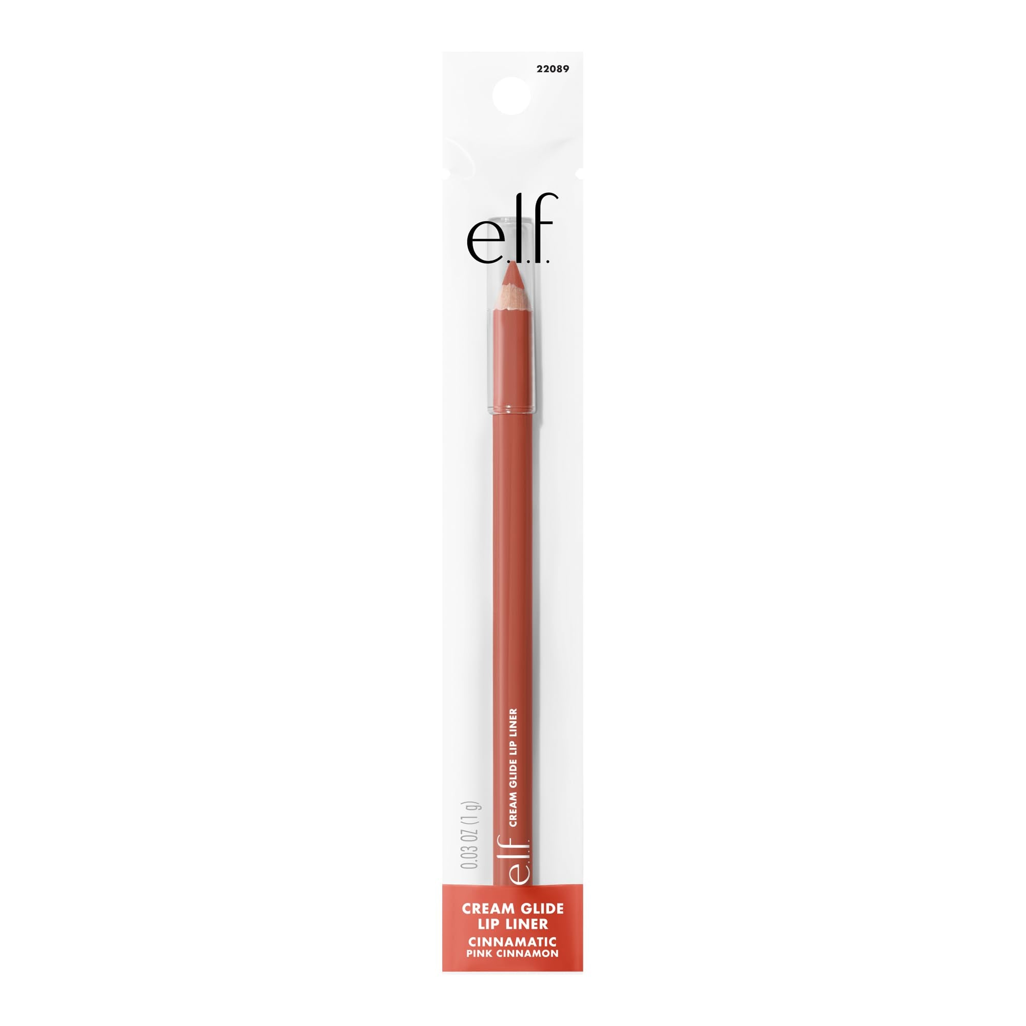 e.l.f. Cream Glide Lip Liner - Highly Pigmented Pencil for Shaping & Sculpting (Cinnamatic)