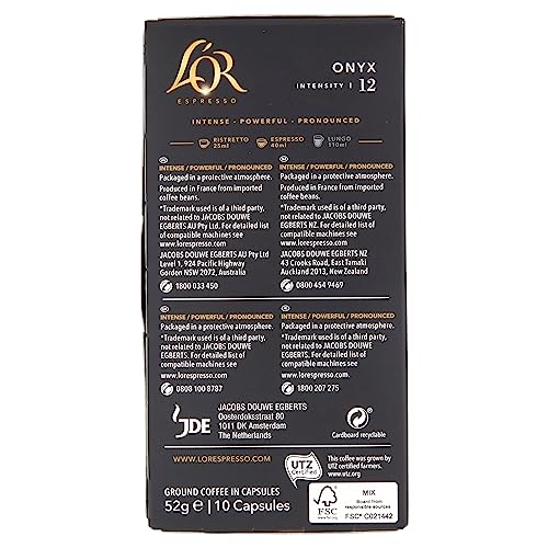 L'OR Espresso Onyx Kaffeepads x10 - Intensität 12 (10er-Packung, 100 Kapseln) 9