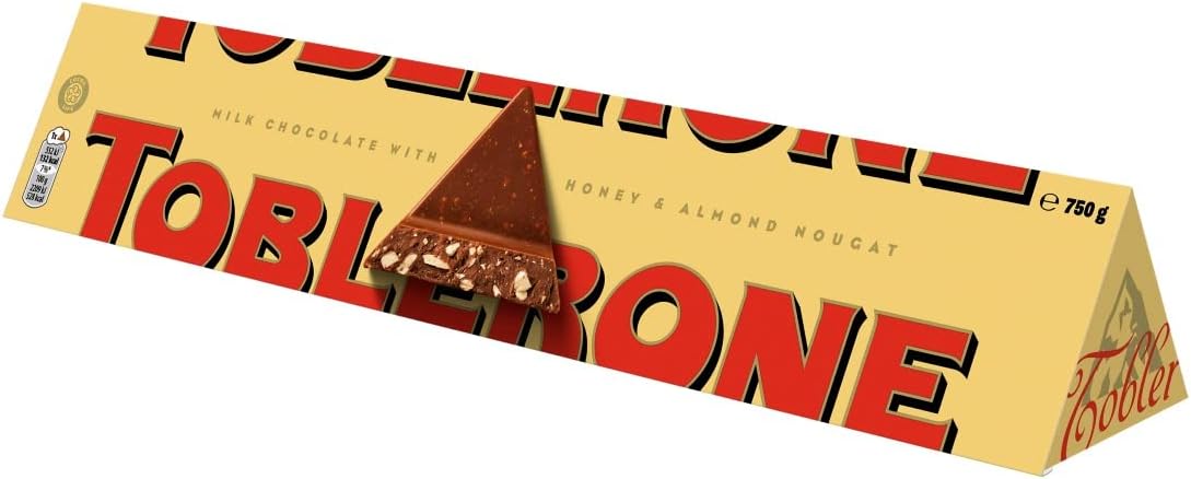 Toblerone Schweizer Milchschokoladentafel mit Honig und Mandelnougat 750 g 3