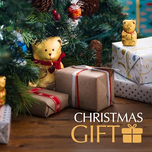 Lindt Teddy Milk Chocolate with Red Gift Tag – 100g – Christmas Gift Bundle of 3 5