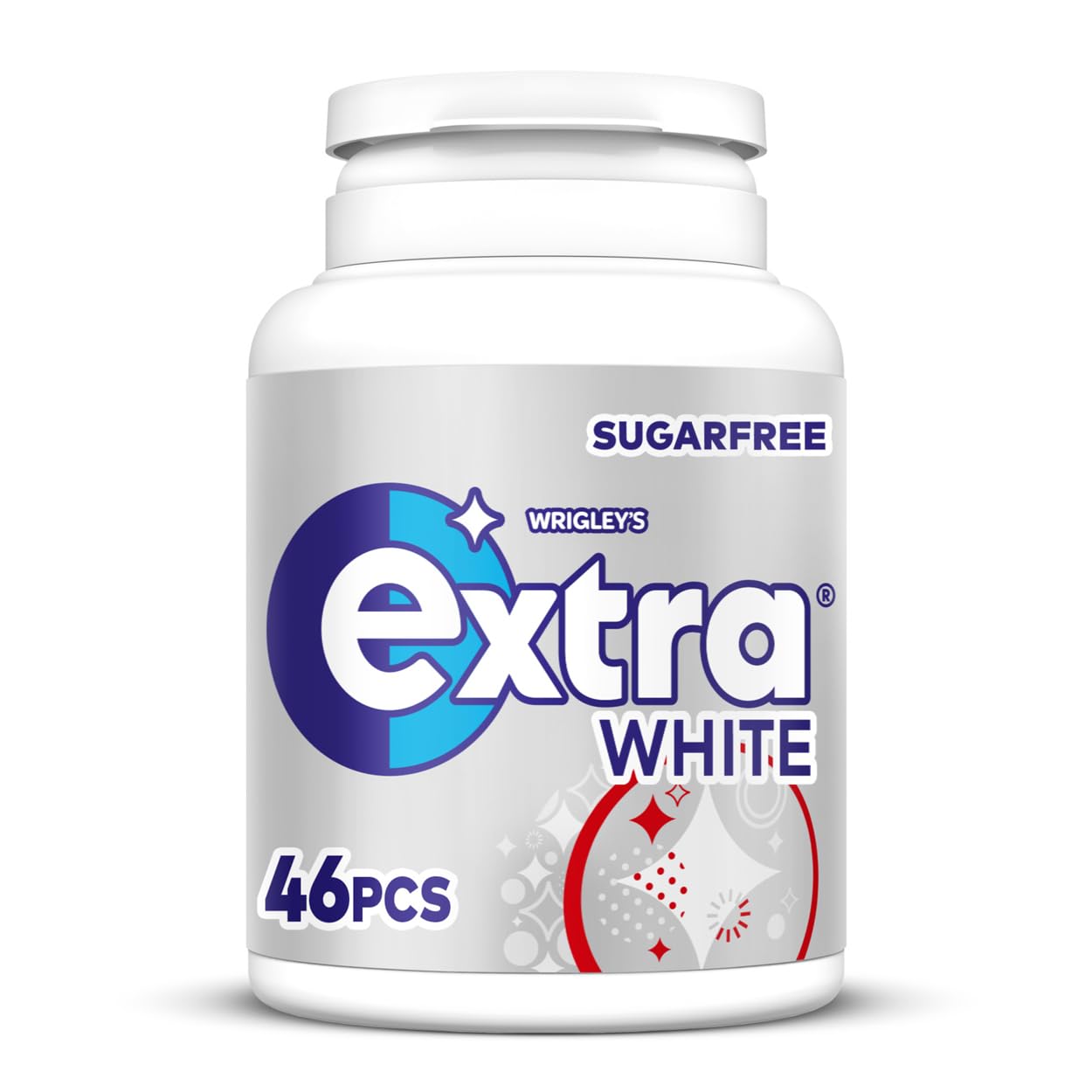 Extra - White Pellet Kaugummi, zuckerfrei, 46 Stück