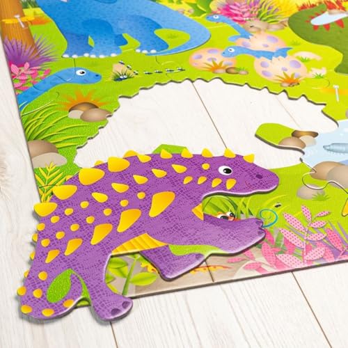 Galt Toys Giant Floor Puzzle - Dinosaurs, 30-Piece Extra Large Educational Puzzle for Kids Ages 3-6 7