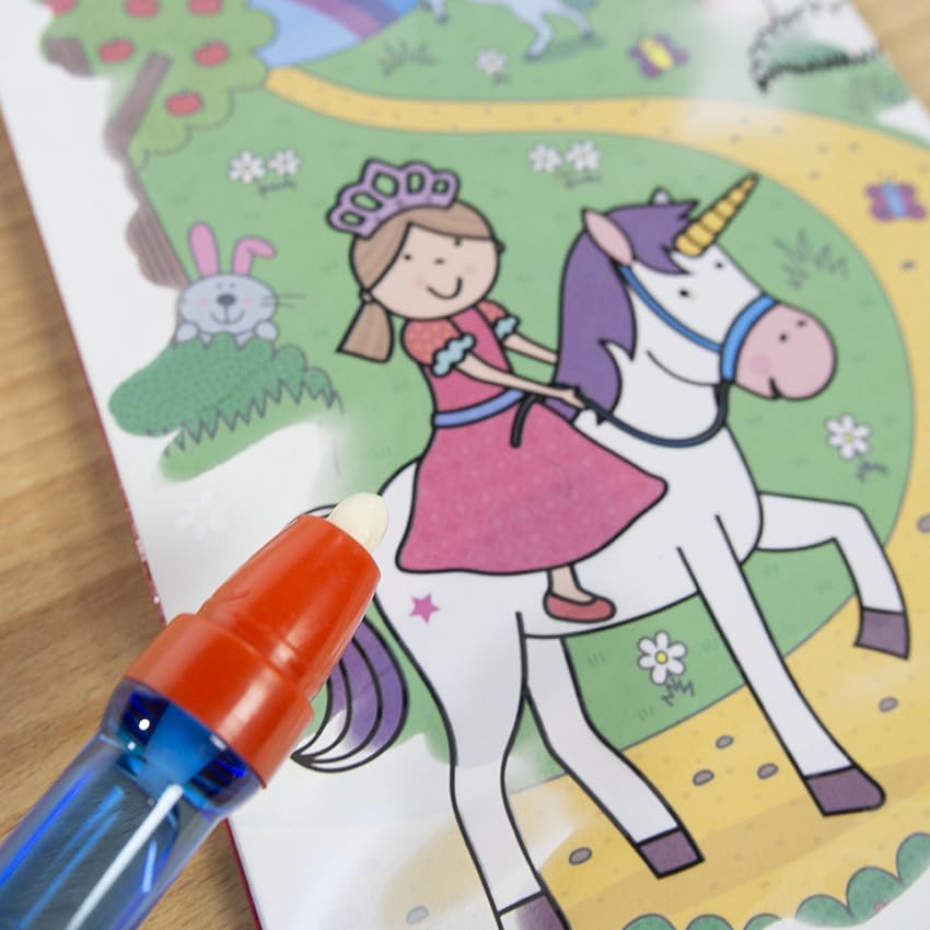 Galt Water Magic Unicorns - Reusable Mess-Free Colouring Book for Kids 8