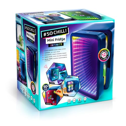 So Chill Mini Fridge with Infinity LED Effect - USB Powered Portable Cooler for Teens & Gamers 10