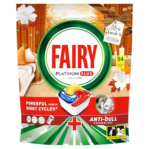 Fairy Platinum Plus All In One Dishwasher Tablets, Lemon, 54 Tablets 9