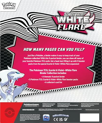 Pokémon TCG: Scarlet & Violet—White Flare Binder Collection with Reshiram Art