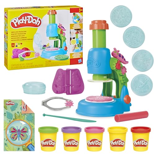 Play-Doh Light &amp; Look Mikroskop-Spielset – pädagogisch wertvolles Wissenschaftsspielzeug für Kinder ab 3 Jahren 14