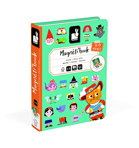 Janod Magneti'Book Story Book - 40-Piece Magnetic Educational Set for Ages 3+ 9