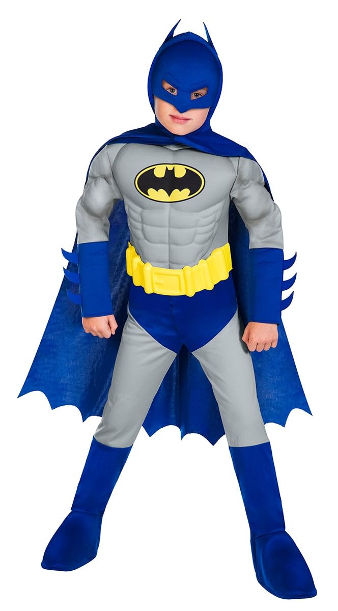 Batman Muscle Chest Costume for Boys - Dress Up Play for Ages 3-4 Years