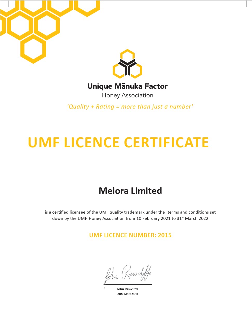 Melora Genuine Manuka Honey - 100 MGO, 500g - 5+ UMF | Pure & Traceable New Zealand Honey 4