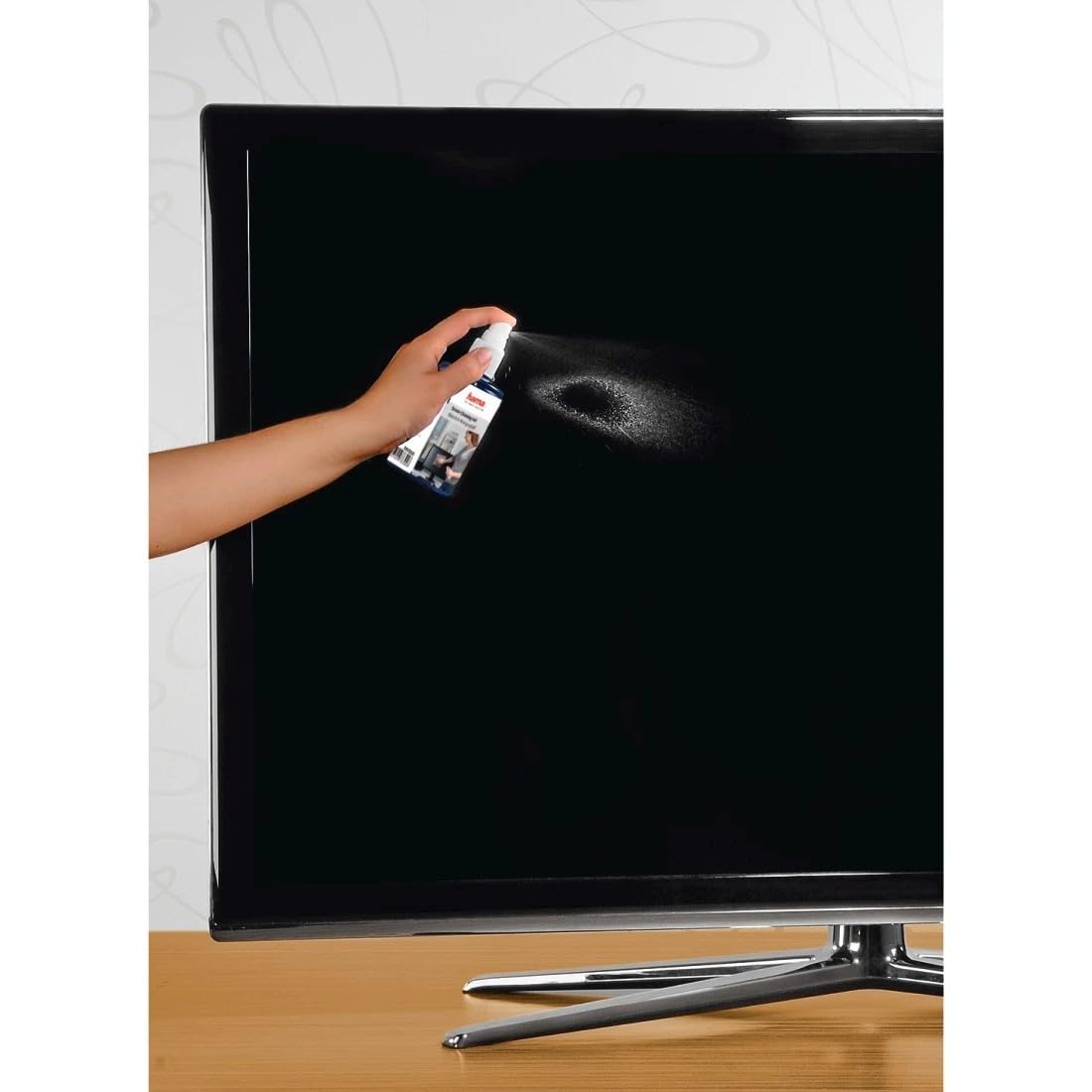 Hama LCD/TFT Screen Cleaning Gel - 200 ml | Anti-Static | Includes Washable Microfibre Cloth
