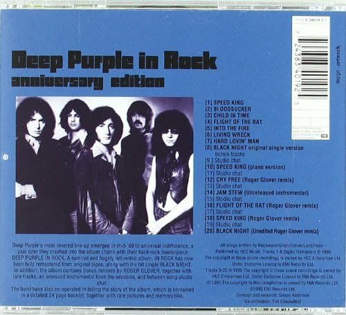 Deep Purple – In Rock Anniversary Edition Audio-CD