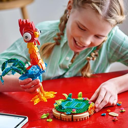 LEGO ǀ Disney Vaiana 2 Heihei Baubares Tierspielzeug – Bewegliche Hühnerfigur mit Ständer für Kinder ab 9 Jahren 4