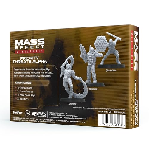 Modiphius Mass Effect Priority Threats Alpha Resin Collectors Miniature Set 4