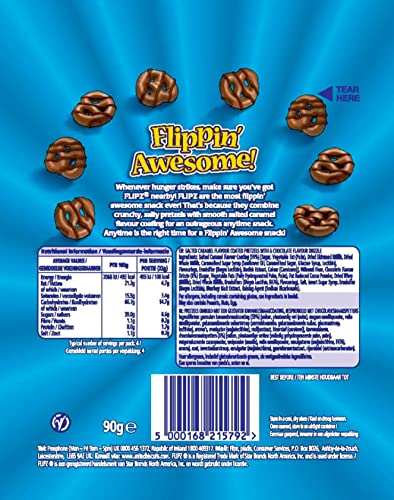 Flipz Salted Caramel Flavour Coated Pretzel Snacks, Sweet and Salty Bites, 90g 5