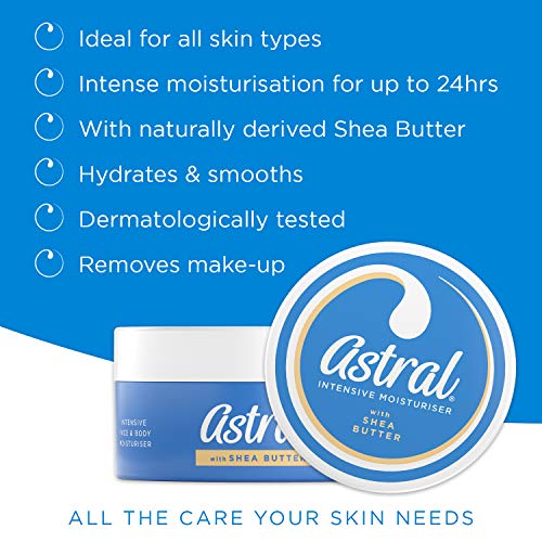 Astral - Face & Body Intensive Moisturiser Cream with Shea Butter (200ml) 3