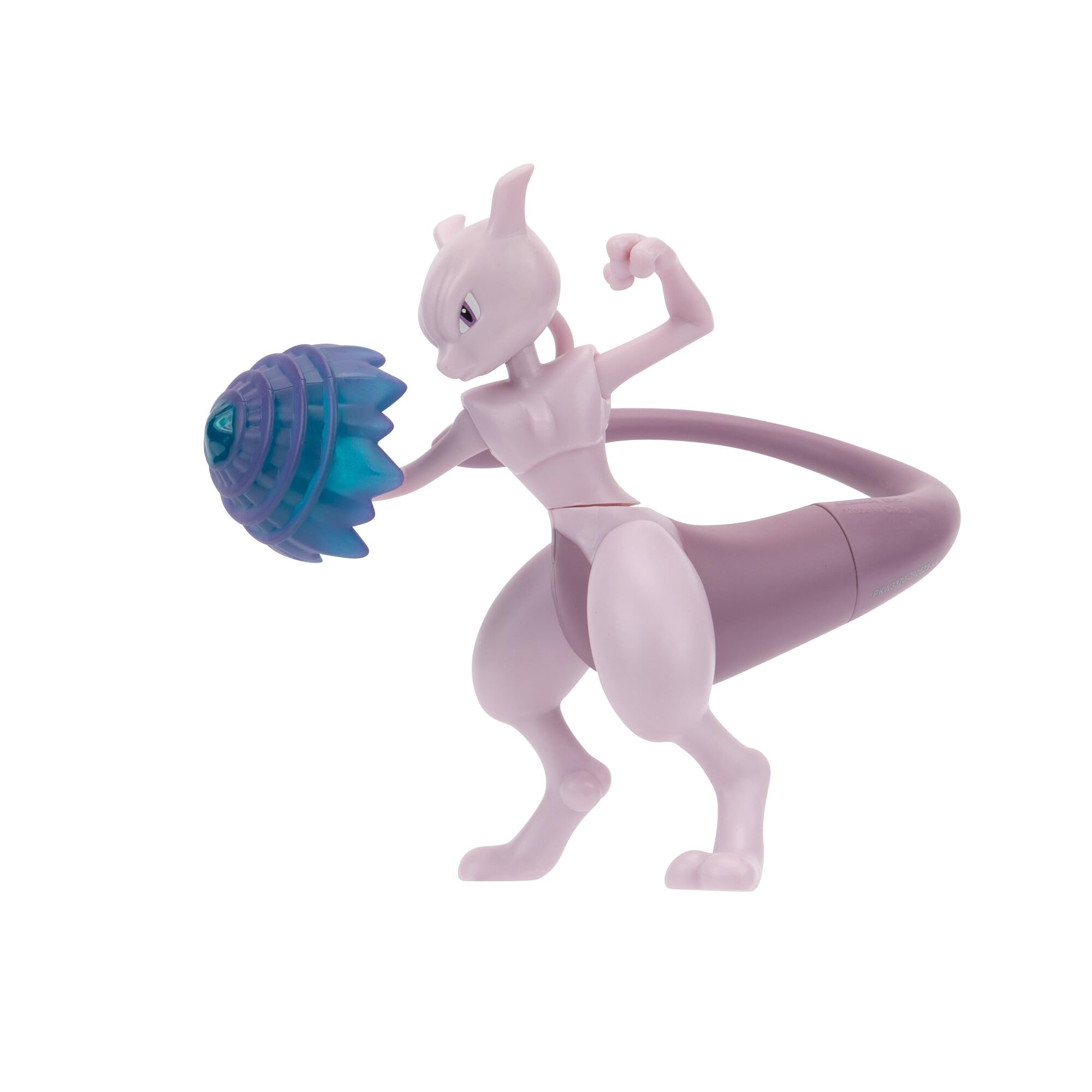Pokémon Mewtwo Battle Feature Action Figure - 4.5-Inch, 7 Points of Articulation | Psychic Blast Attack 5