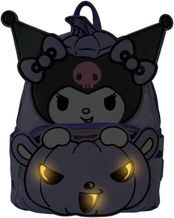 Loungefly Sanrio Kuromi Pumpkin Glow Mini Backpack (SANBK0463)