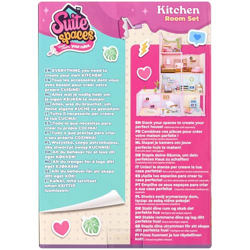 Goliath Suite Spaces - Kitchen Set | Modular Playroom for 3-4" Dolls, 20-Piece Buildable Set 5